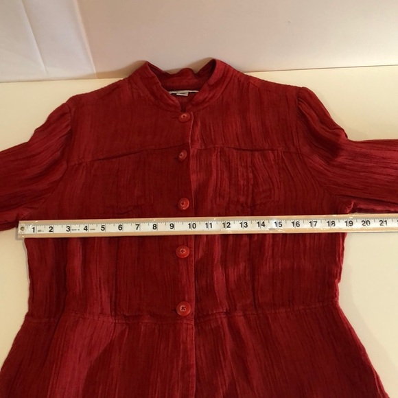 Coldwater Creek Shirt Jacket Silk Linen Blend Medium - Picture 4 of 8